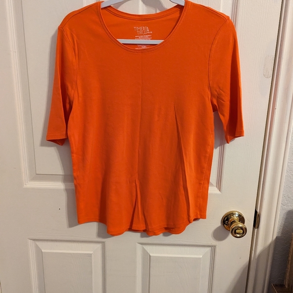 3/$15🧡 Time and Tru Women's Half Sleeve Top - Picture 7 of 9